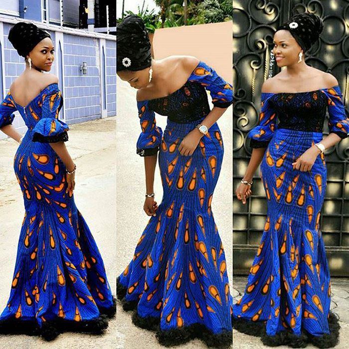 Ankara And Dry Lace Combination Styles Ankara Styles